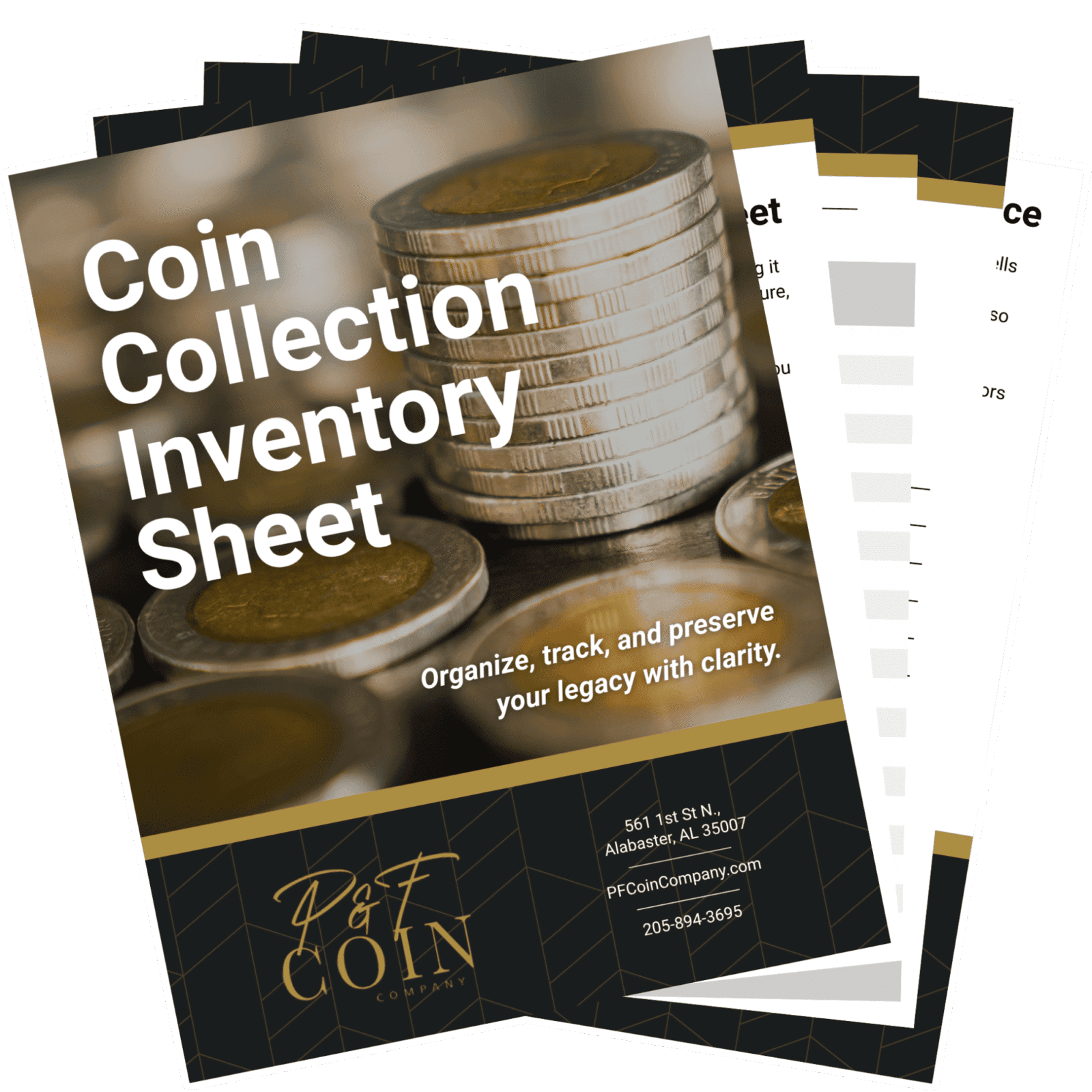 Coin Collection Inventory Sheet